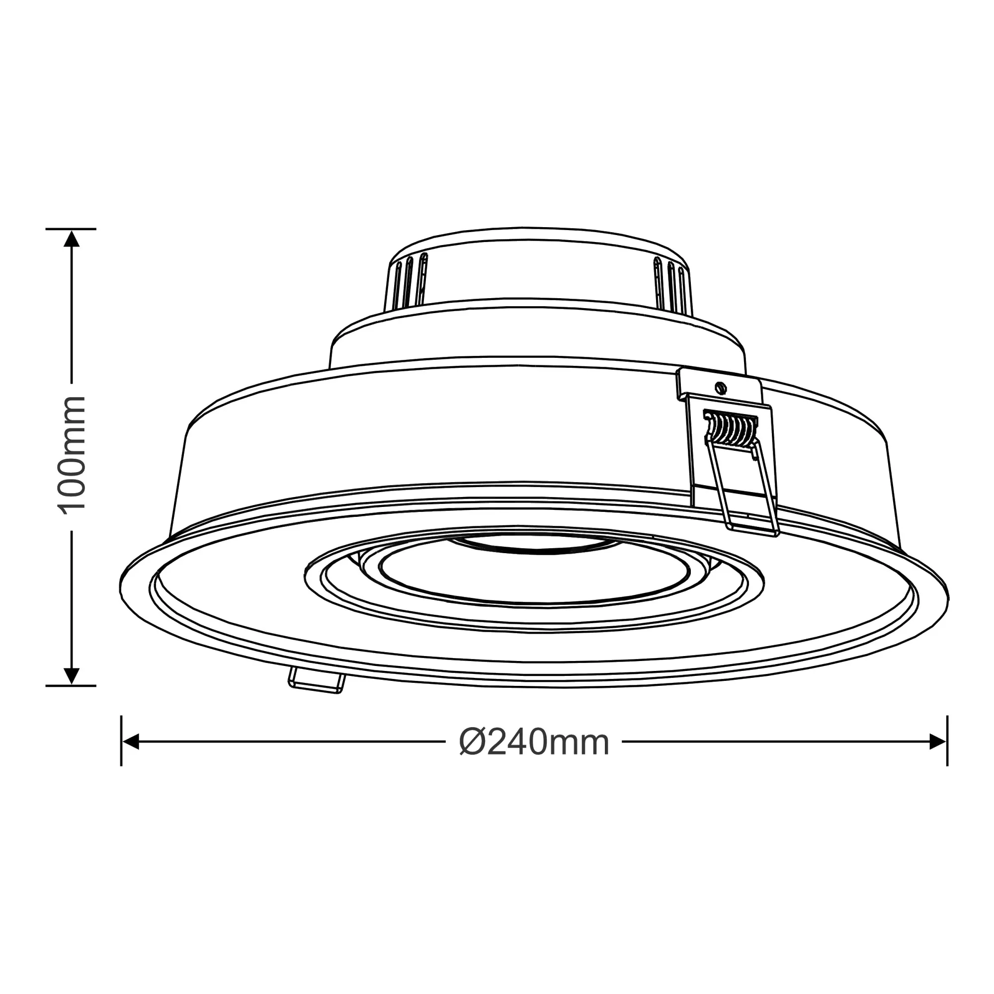 Brook 15+20 Recessed Ceiling Luminaires Dlux Round Recess Ceiling
